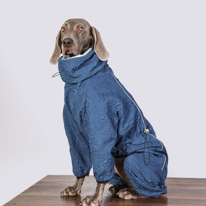 STAYPAW Large Dog Winter Warm Padded Jacket Cold Weather Coat for Big Dogs