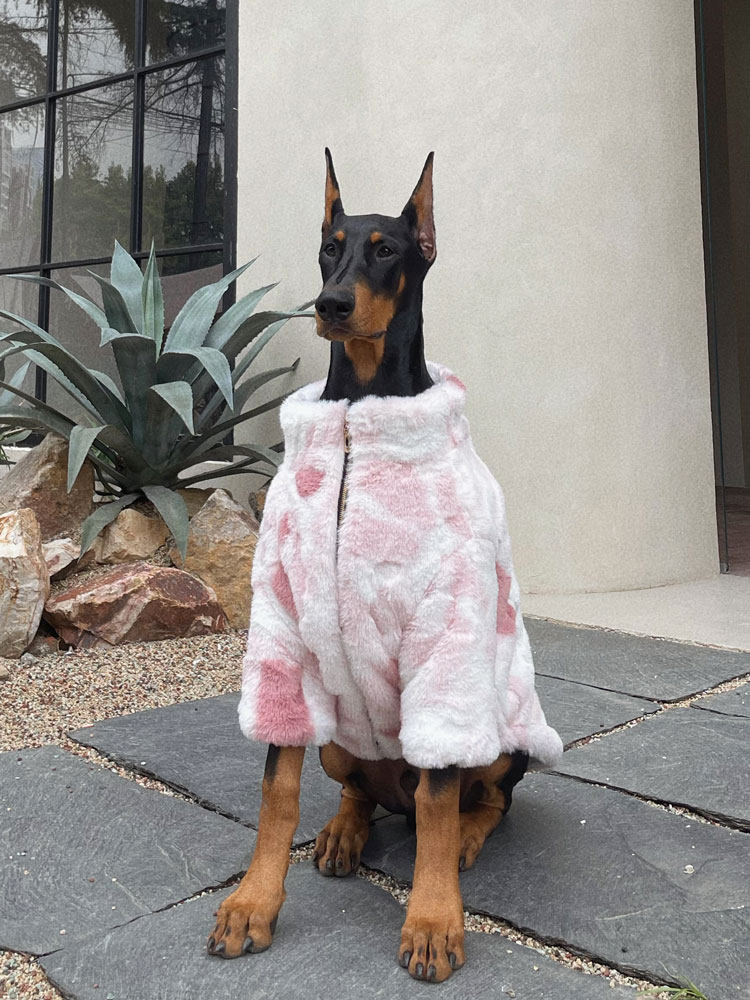 STAYPAW Large Dog Winter Warm Coat, Thickened Padded Jacket for Golden Retrievers