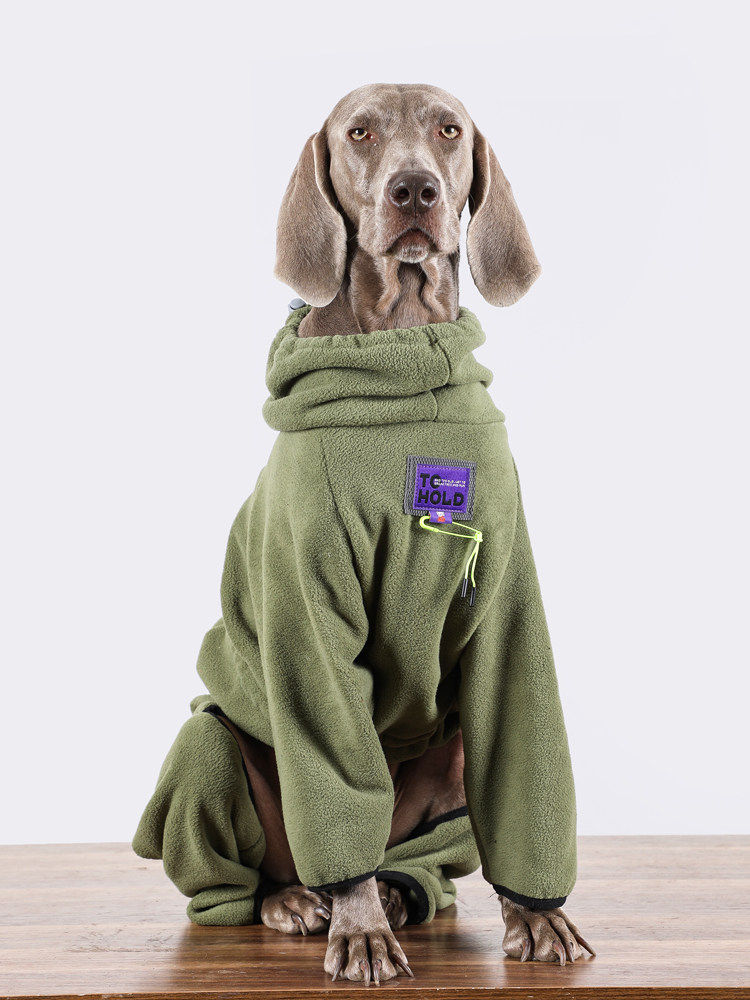 STAYPAW Large Dog Winter Jumpsuit Warm Fleece Lined Full Body Coat Sizes 7-12