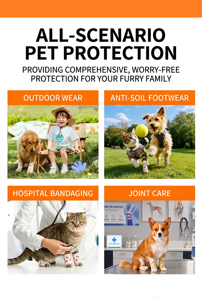 STAYPAW Self-Adherent Pet Paw Bandage Elastic Cohesive Wrap for Dogs & Cats - Detail 3