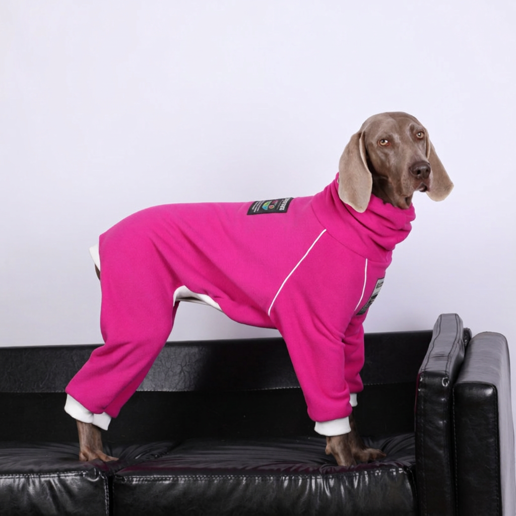 STAYPAW Thermal Fleece Full-Body Dog Coat Winter Warm Four-Legged Pajamas