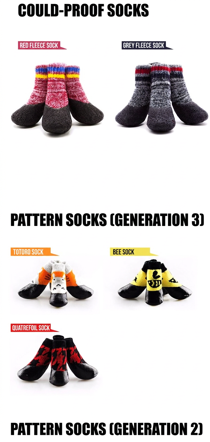 STAYPAW Waterproof Anti-Slip Dog Socks & Outdoor Paw Protection Booties, XS-3XL - Detail 5