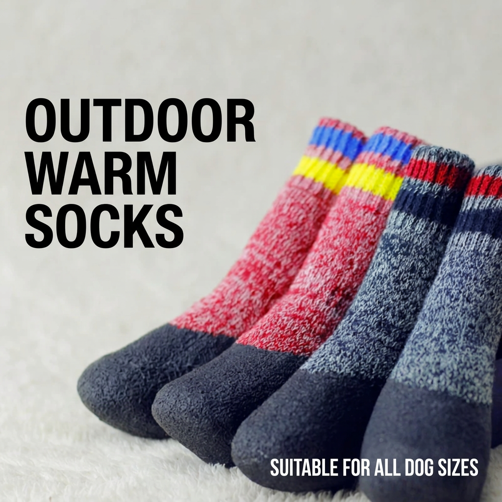 STAYPAW Waterproof Anti-Slip Dog Socks & Outdoor Paw Protection Booties, XS-3XL