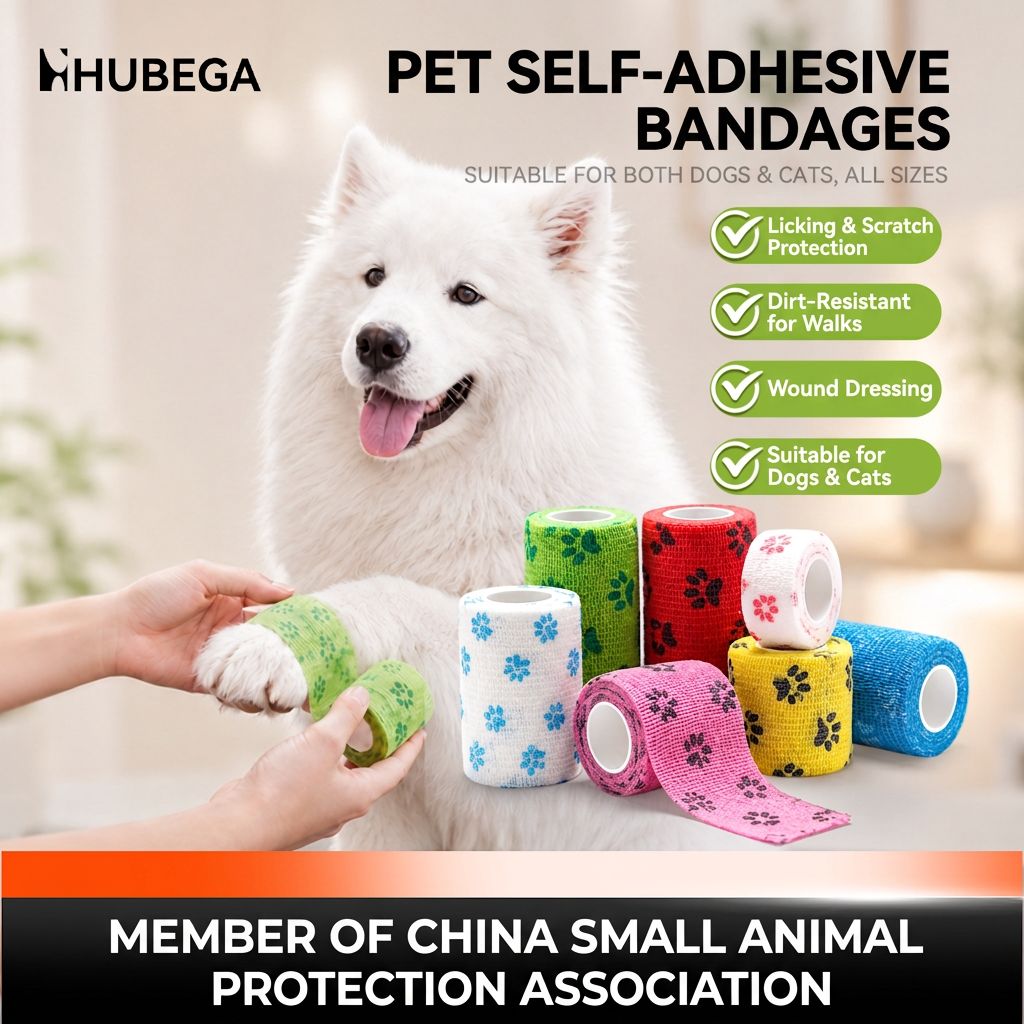 STAYPAW Self-Adherent Pet Paw Bandage Elastic Cohesive Wrap for Dogs & Cats